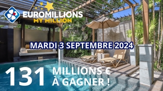 Jackpot Euromillions du mardi 3 septembre : 131 millions d'euros en jeu !