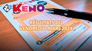 Résultats Keno : Tirages du vendredi 1 mars 2024