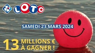 Jackpot Loto : 13 millions d'euros à remporter ce 23 mars !