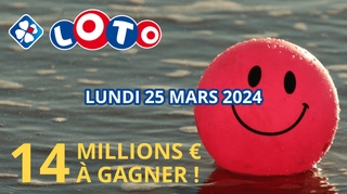 Loto : Commencez la semaine en remportant un jackpot de 14 millions d'euros ce lundi !