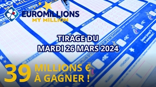 Résultats EuroMillions : Tirage du mardi 26 mars 2024