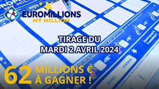 Résultats EuroMillions : Tirage du mardi 2 avril 2024