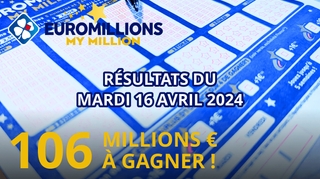 Résultats EuroMillions : Tirage du mardi 16 avril 2024