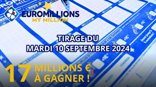 Résultats EuroMillions : Tirage du mardi 10 septembre 2024