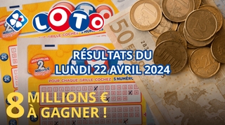 Résultats Loto : Tirage du lundi 22 avril 2024