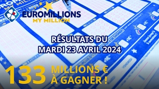 Résultats EuroMillions : Tirage du mardi 23 avril 2024