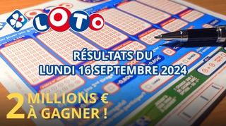 Résultats Loto : Tirage du lundi 16 septembre 2024