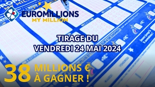 Résultats EuroMillions : Tirage du vendredi 24 mai 2024