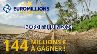 Jackpot Euromillions du mardi 11 juin : 144 millions d'euros à décrocher !