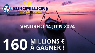 Décrochez le jackpot Euromillions de 160 millions d'euros ce 14 juin !
