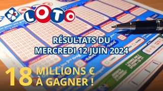 Résultats Loto : Tirage du mercredi 12 juin 2024