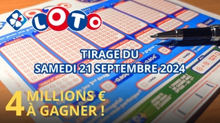 Résultats Loto : Tirage du samedi 21 septembre 2024