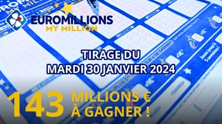 Résultats EuroMillions : Tirage du mardi 30 janvier 2024