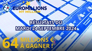 Résultats EuroMillions : Tirage du mardi 24 septembre 2024