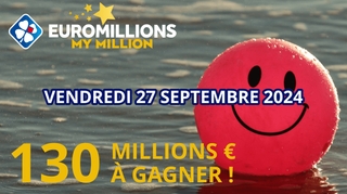 Jackpot Euromillions : 130 millions d'euros en jeu ce 27 septembre !