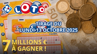 Résultats Loto : Tirage du lundi 13 octobre 2025