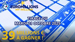 Résultats EuroMillions : Tirage du mardi 21 octobre 2025