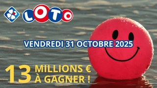 Jackpot Loto du vendredi 31 octobre : 13 millions d'euros en jeu !