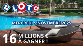 Découvrez le tirage Loto de 16 millions d'euros ce mercredi !