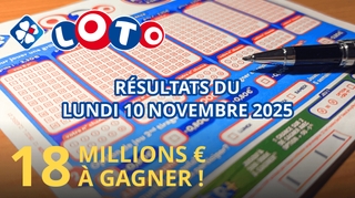 Résultats Loto : Tirage du lundi 10 novembre 2025