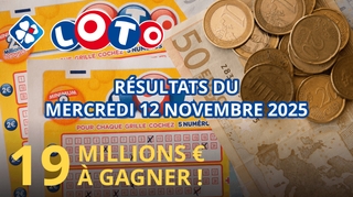 Résultats Loto : Tirage du mercredi 12 novembre 2025