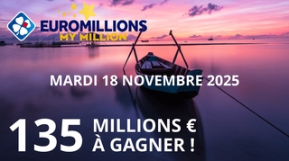 Euromillions : Tentez de décrocher le jackpot de 135 millions d'euros ce mardi !