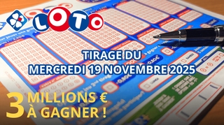 Résultats Loto : Tirage du mercredi 19 novembre 2025