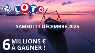 Jackpot Loto du samedi 13 décembre : 6 millions d'euros à remporter !