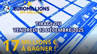 Résultats EuroMillions : Tirage du vendredi 12 décembre 2025
