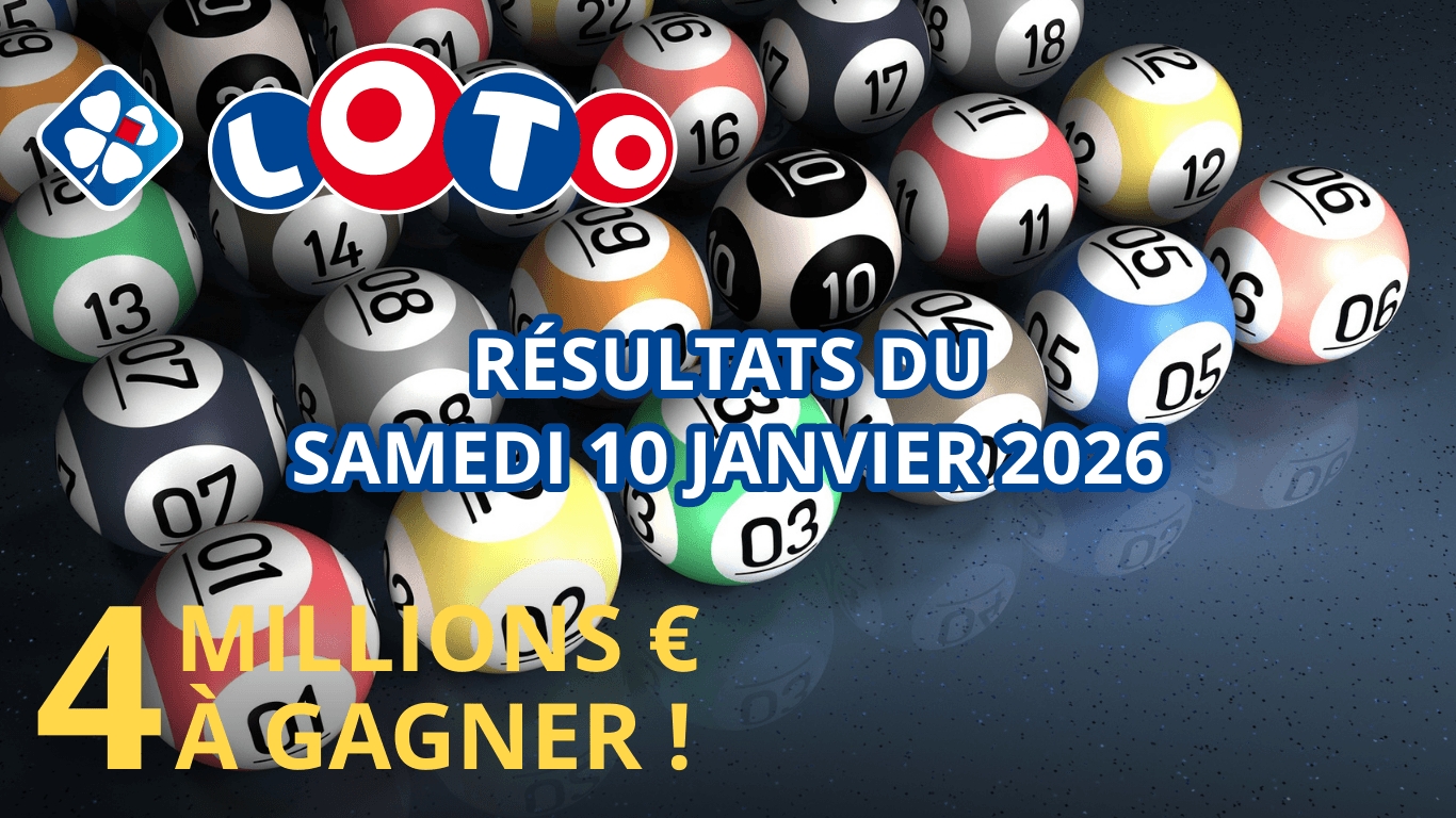 Résultats Loto : Tirage du samedi 10 janvier 2026 | Tous les Résultats