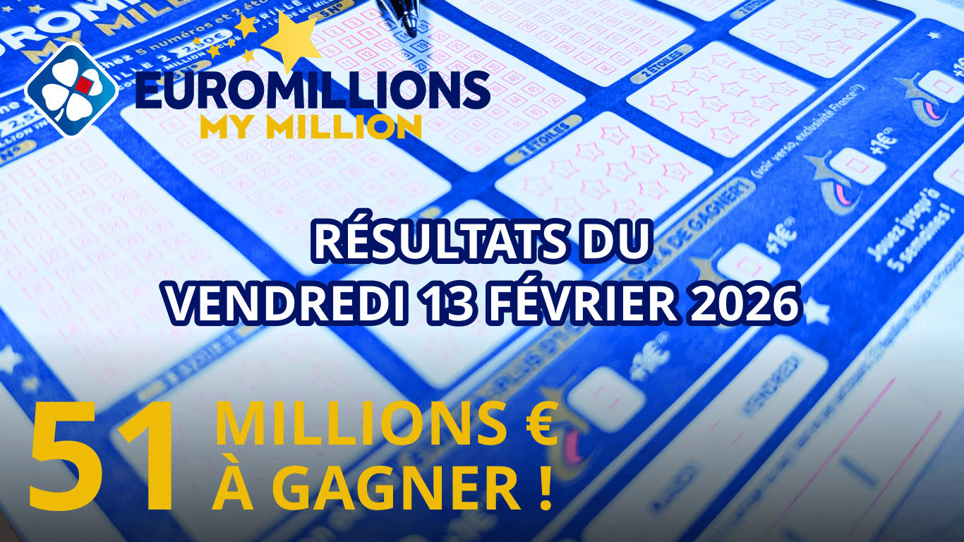 Résultats EuroMillions : Tirage du vendredi 13 février 2026 | Tous les