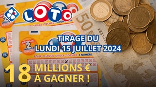 Résultats Loto : Tirage du lundi 15 juillet 2024