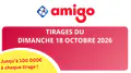 Résultats Amigo du dimanche 18 octobre 2026