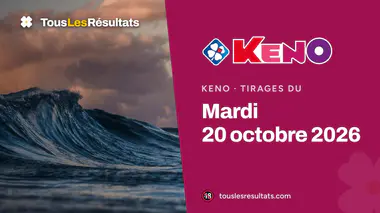 Résultats Keno du mardi 20 octobre 2026