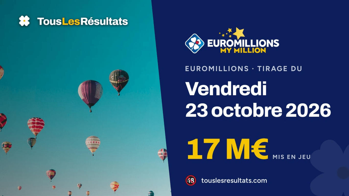Résultats EuroMillions : Tirage du vendredi 23 octobre 2026 | Tous les ...