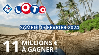 Jackpot Loto : 11 millions d'euros à décerner ce 17 février !