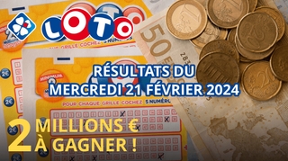 Résultats Loto : Tirage du mercredi 21 février 2024